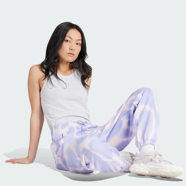Morado Pantalón Deportivo Dye Estampado