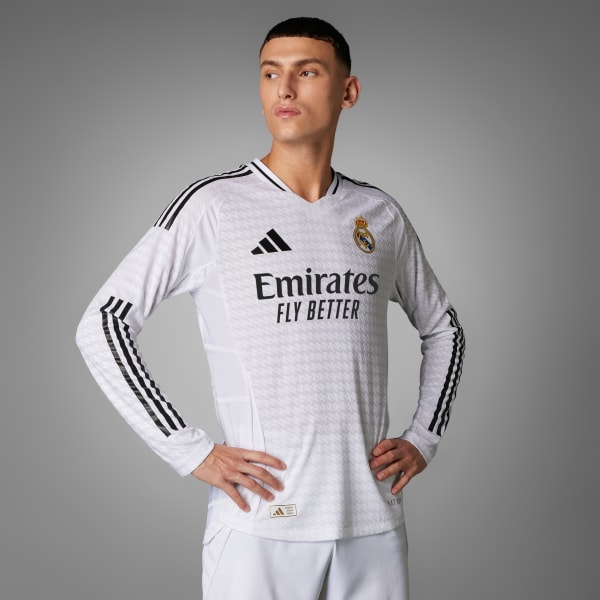 Maglia Home Authentic 24 25 Long Sleeve Real Madrid