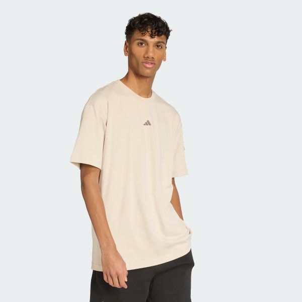 สีเบจ เสื้อยืดพิมพ์ลาย adidas x Fortnite