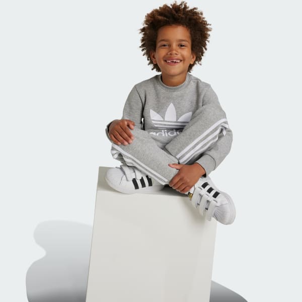 adidas Adicolor Crew Set Kids Grey Free Shipping with adiClub adidas Canada