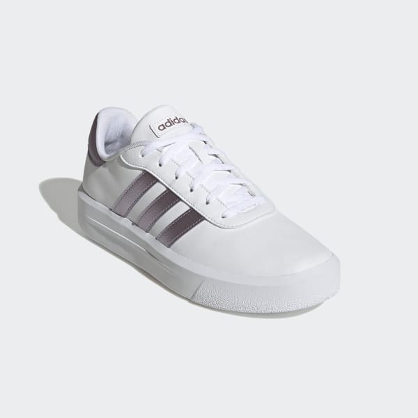 Blanc Chaussure compensée Court