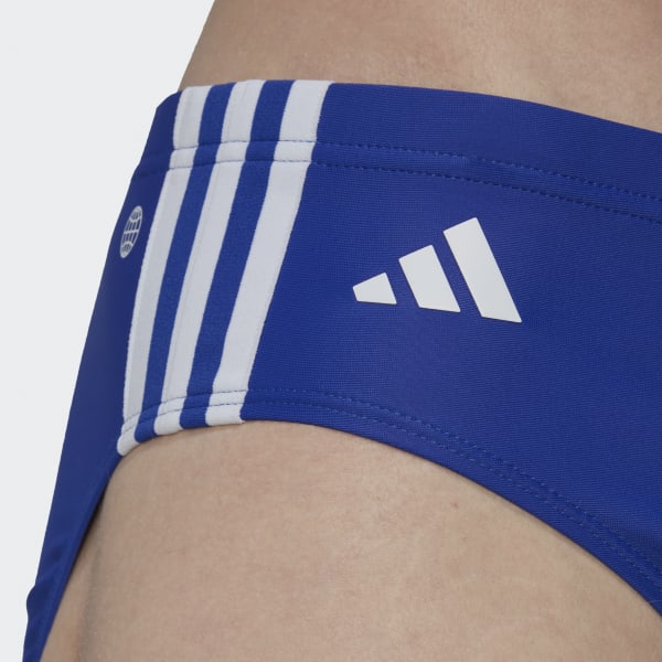 Blau Classic 3-Streifen Badehose