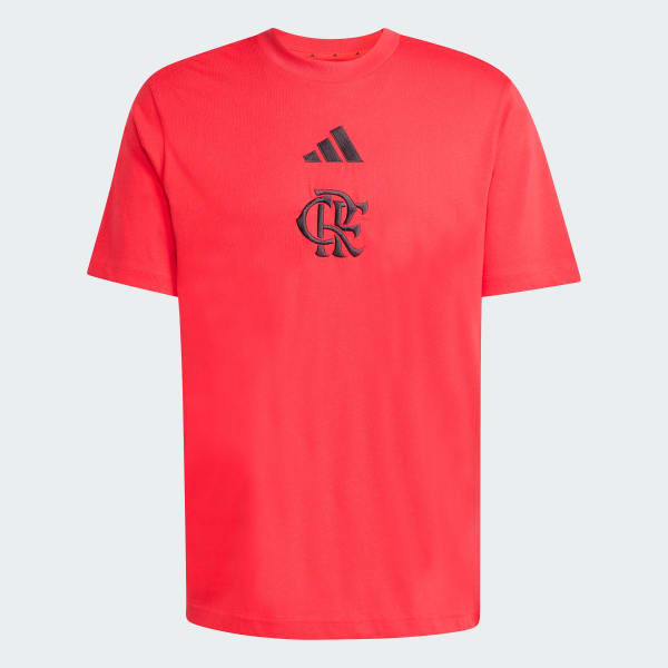 Vermelho Camiseta Estampada CR Flamengo DNA