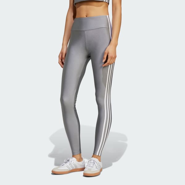 Cinza Legging Poliéster Adicolor Três Listras