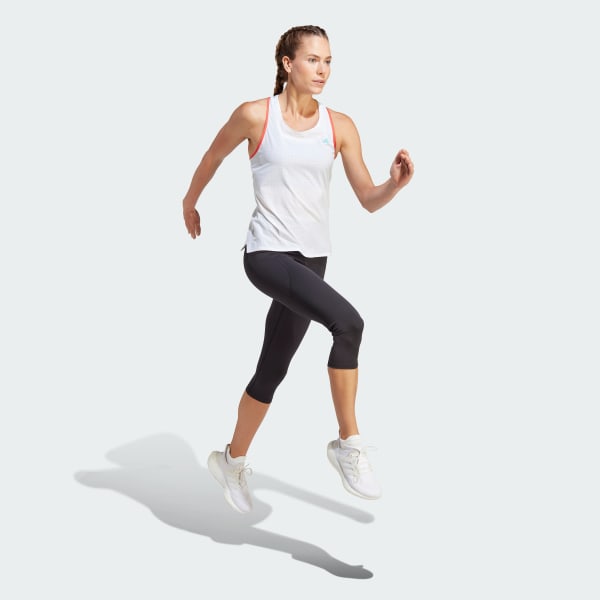 adidas Adizero Running Tank Top - White | Women's Running | adidas US