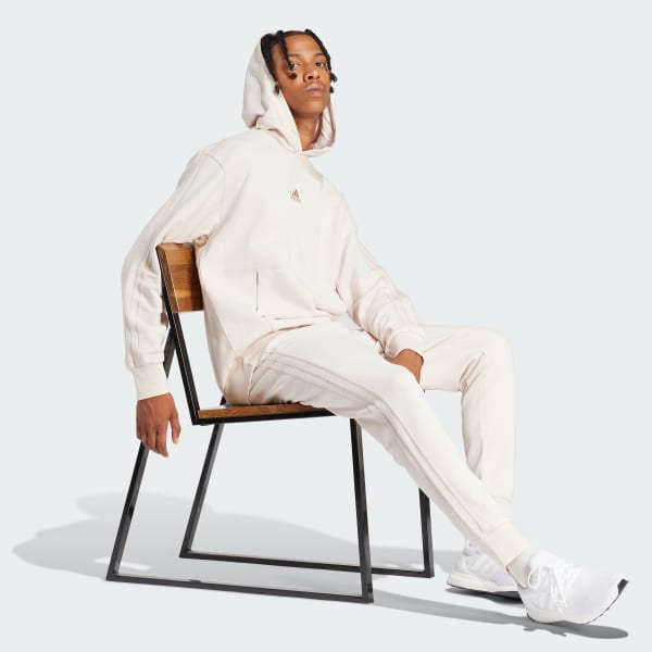 Rosa Pants ALL SZN 3 Franjas Garment-Wash en Felpa Francesa