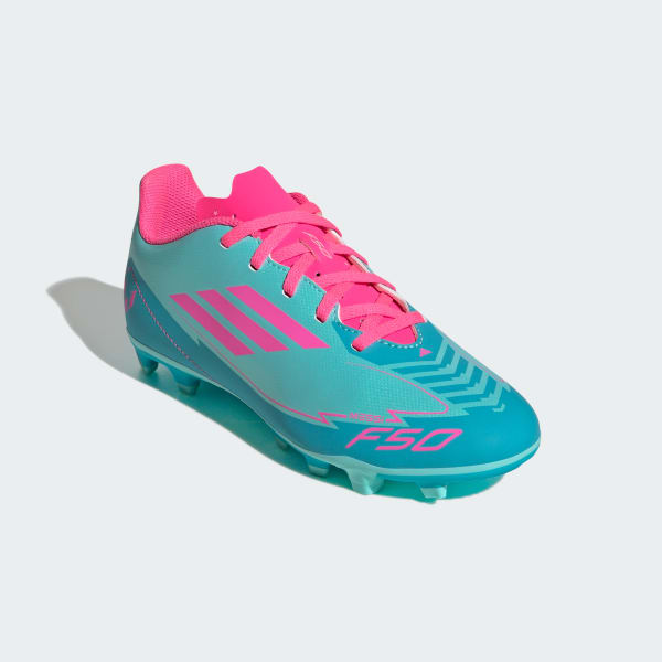 Turquoise F50 Club Messi Firm/Multi-Ground Boots Kids