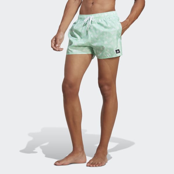 Shorts | Swim adidas Men\'s CLX - US | Logo adidas Green Swim Print