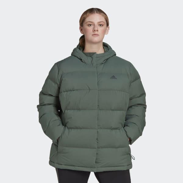 Groen Helionic Donsjack met Capuchon (Grote Maat) L4891