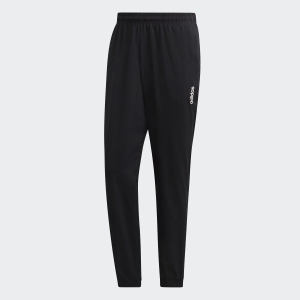 adidas Essentials Plain Tapered Stanford Tracksuit Bottoms - Black ...