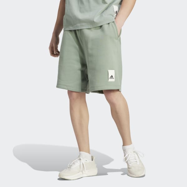 Green Lounge Fleece Shorts