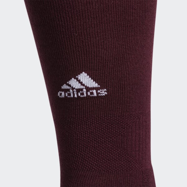 burgundy adidas socks
