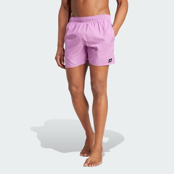 Adidas Solid CLX Short Length Swim Shorts Preloved Purple XS Mens Originals Swimwear