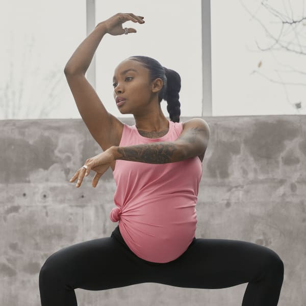 Pink AEROREADY Designed 2 Move Sport Tank Top (Maternity)
