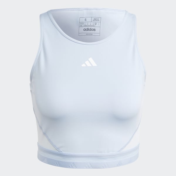 Blue AEROREADY Hyperglam Crop Tank Top