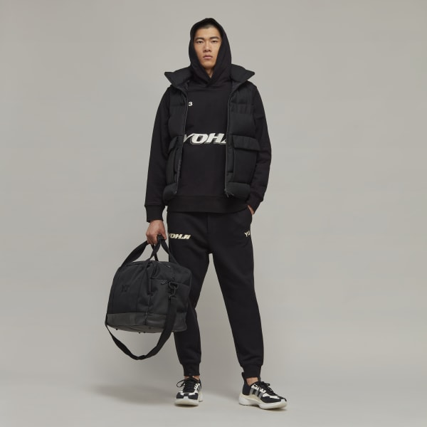 cierna Y-3 Graphic Cuffed Pants BWS65