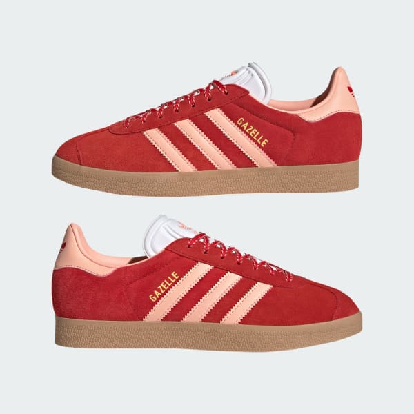 adidas Gazelle Shoes Red Free Shipping with adiClub adidas US