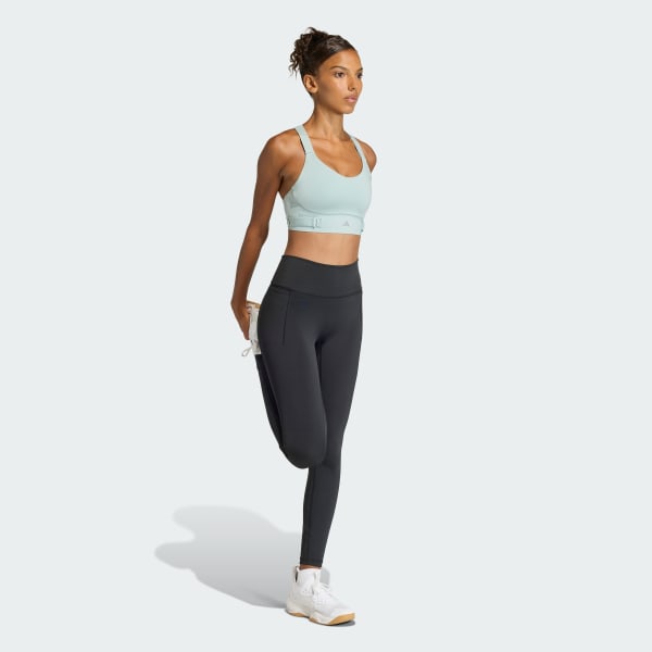 Green FastImpact Luxe Run High-Support Bra