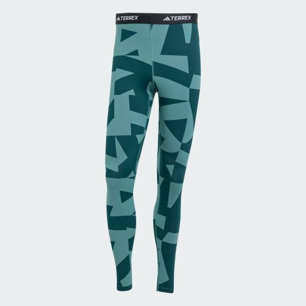 Grun Multi Synthetic Base Layer Leggings