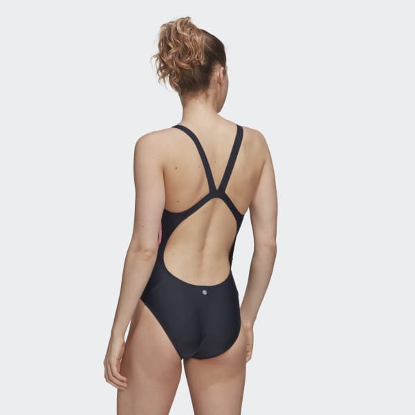 Blue Mid 3-Stripes Swimsuit MLZ29