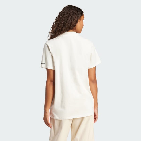 adidas Trefoil Series Island Club Loose Tee - White | Free