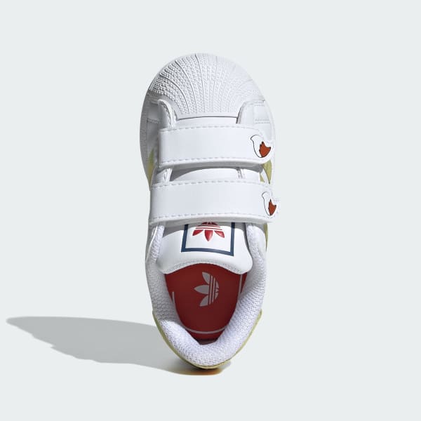 White adidas Disney Superstar II Comfort Closure Shoes Kids