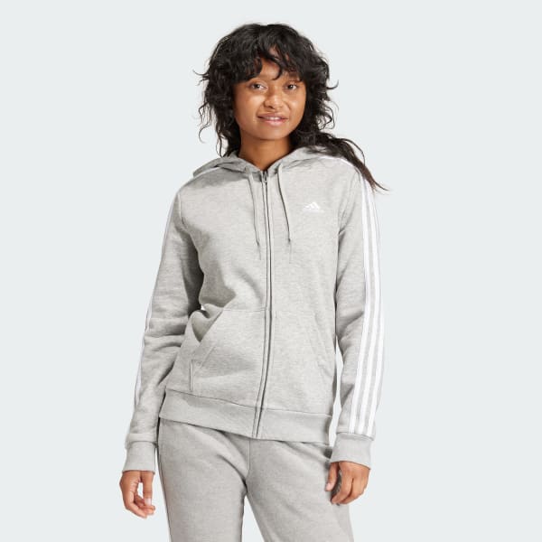 Buzo adidas gris mujer on sale