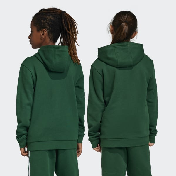vert Sweat-shirt à capuche Trefoil