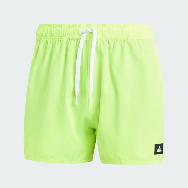 adidas 3-Stripes CLX Very-Short-Length Swim Shorts Green
