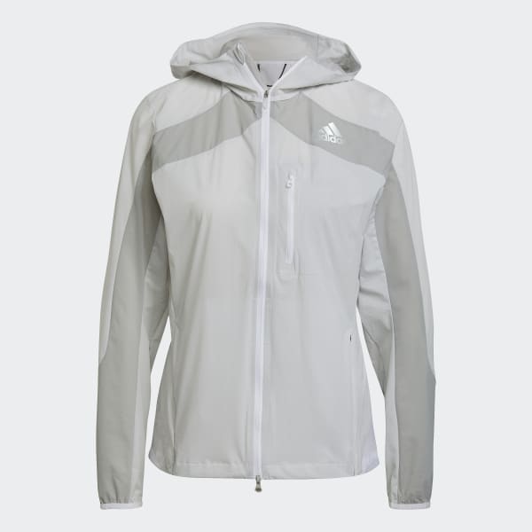 White Adizero Marathon Jacket