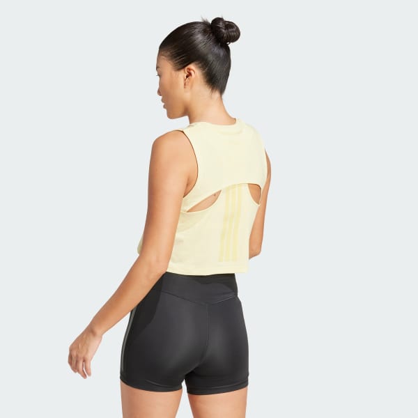 Gul Power 3-Stripes Boxy Linne