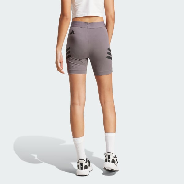 Grey Future Icons 3-Stripes Biker Shorts