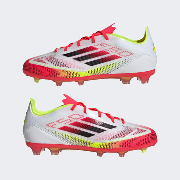 adidas Buty F50 Elite FG Kids - Bialy | adidas Poland