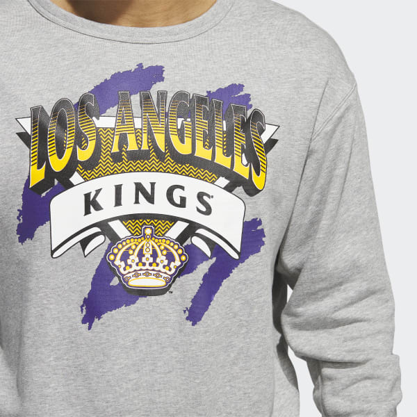 Men's Los Angeles Kings Mitchell & Ness Purple Vintage Logo T-Shirt