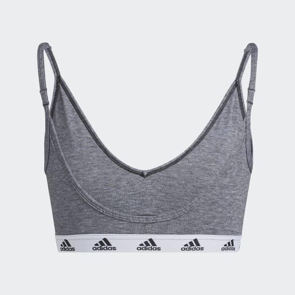 Cinzento Sutiã de Sustentação Ligeira Purebare adidas