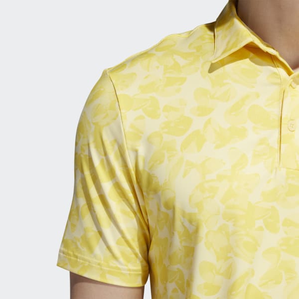Żolty Prisma-Print Polo Shirt ZR010