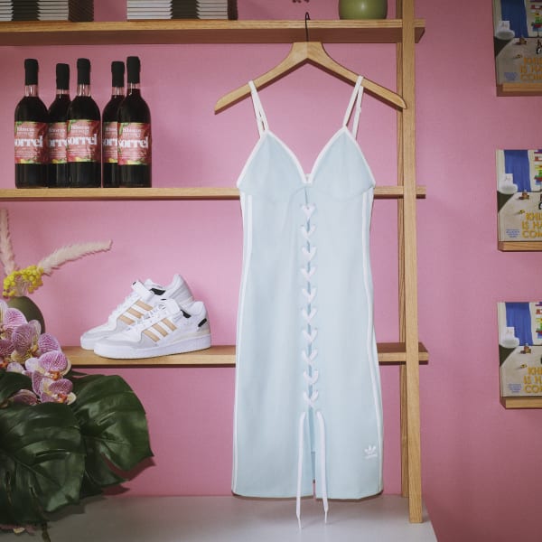 Azul Vestido de Tiras con Cordones Always Original