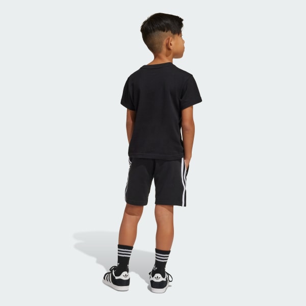 Black Adicolor Shorts Tee Set Kids