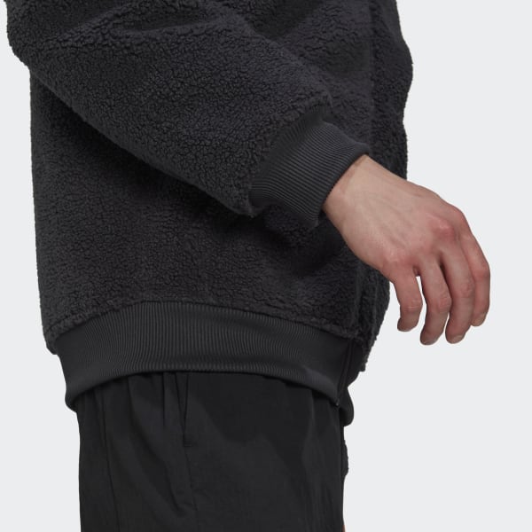 Grey Polar Fleece Full-Zip Sweatshirt GE261