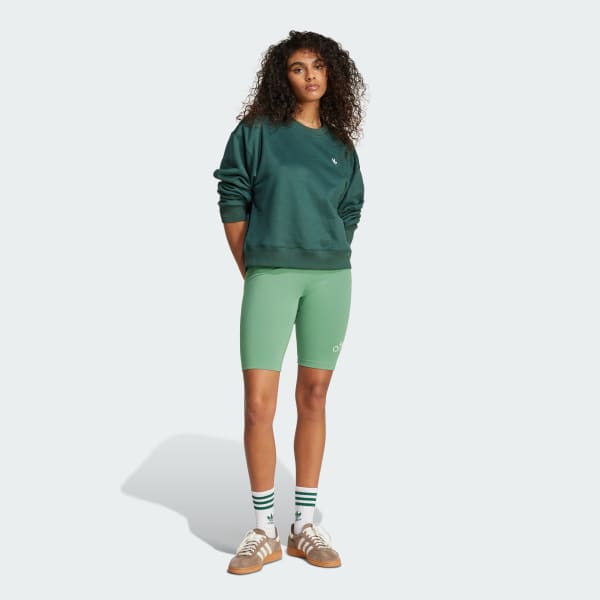 Green Trefoil Cropped Sweater