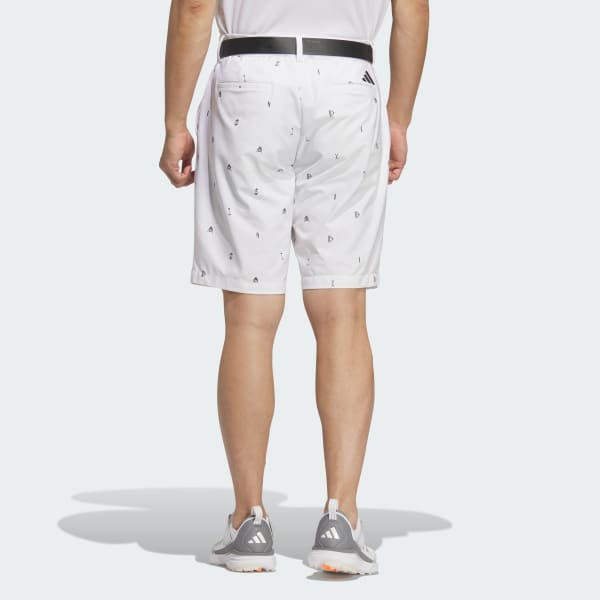 White MONOGRUM SHORTS