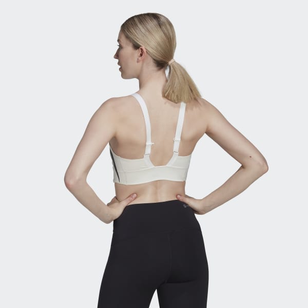 adidas Powerimpact Luxe Training Medium-Support HIIT Bra - White | Women's  Training | adidas US