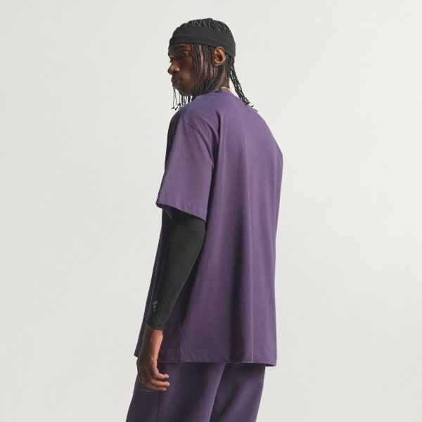 Mor adidas Basketball Tişört (Unisex)