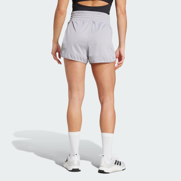 Plomo Shorts Pacer Essentials Tejidos Pretina Alta