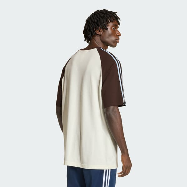 Branco T-SHIRT RINGER BRITCORE