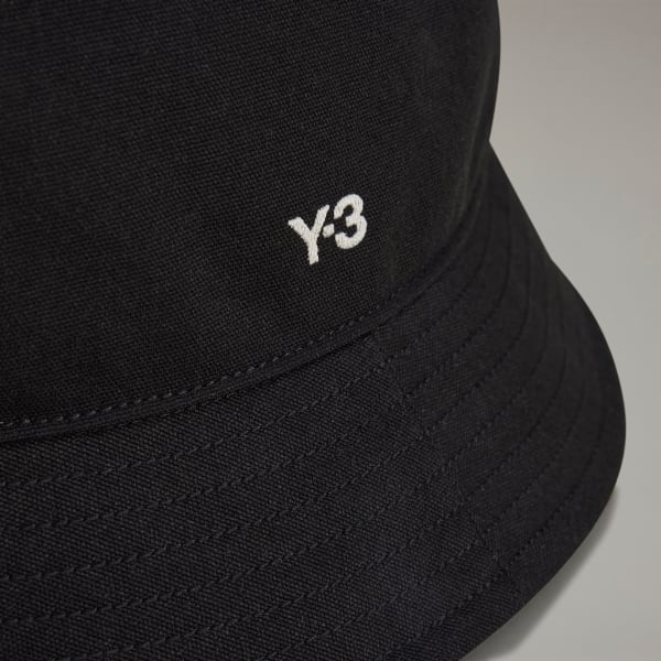 Black Y-3 Graphic Bucket Hat