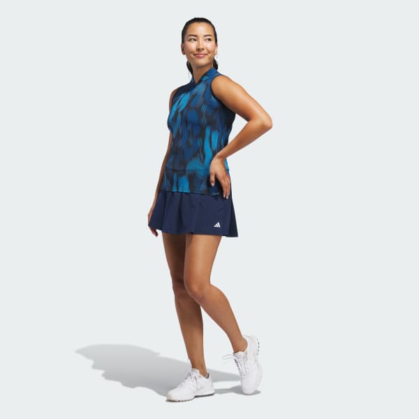 Bleu POLO SANS MANCHES IMPRIMÉ ULTIMATE365 TOUR