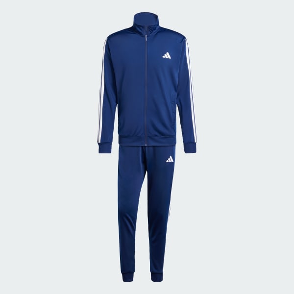 Azul Conjunto Sportswear Basic 3 Franjas Tricot