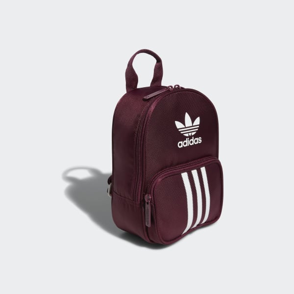 adidas Santiago Mini Backpack Burgundy Women's Lifestyle adidas US