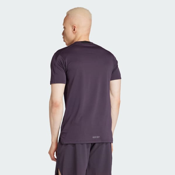 Purple Designed for Training HIIT Workout HEAT.RDY Tee